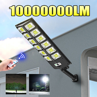La lampe solaire Led haute puissance allume la lampe solaire extérieure la plus puissante extérieure 3 Mode télécommande étanche lampadaire de jardin 1